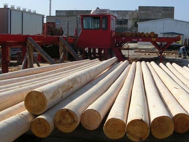 Производство и отправка деревянных опор в Рязанскую область